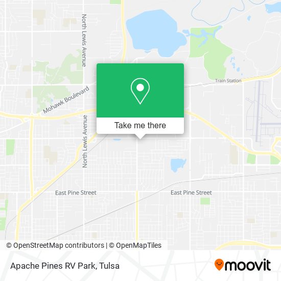 Apache Pines RV Park map