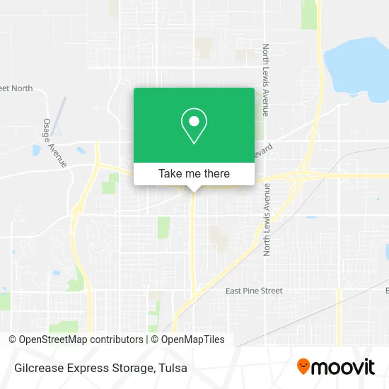 Gilcrease Express Storage map