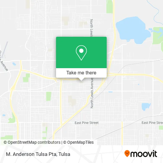 M. Anderson Tulsa Pta map