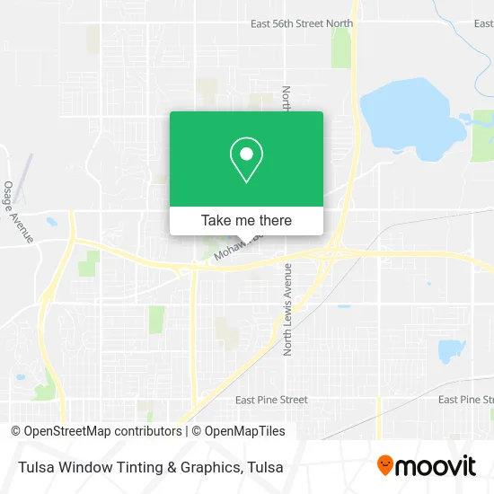 Tulsa Window Tinting & Graphics map