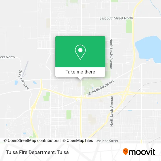 Tulsa Fire Department map