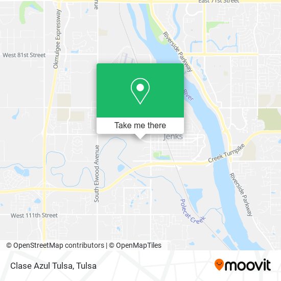 Mapa de Clase Azul Tulsa