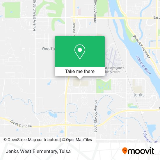 Mapa de Jenks West Elementary