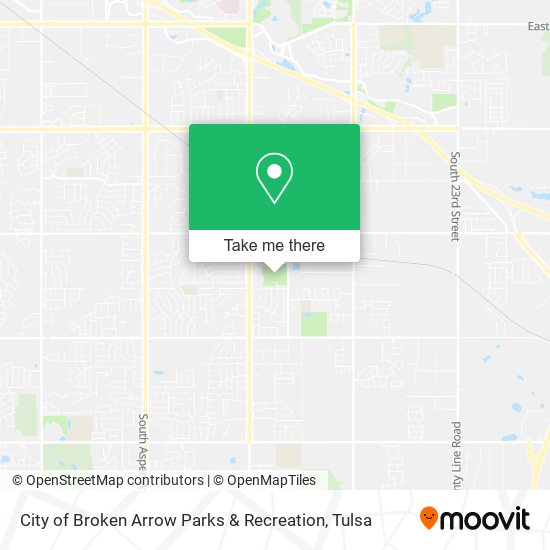 City of Broken Arrow Parks & Recreation map