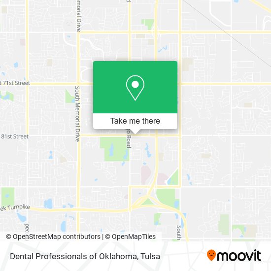 Mapa de Dental Professionals of Oklahoma