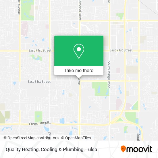 Quality Heating, Cooling & Plumbing map