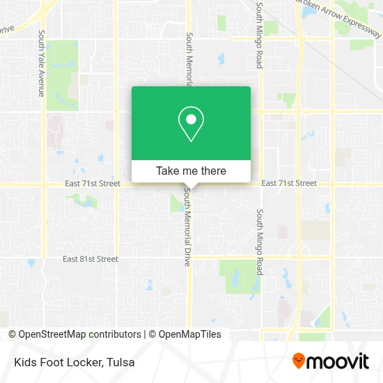 Kids Foot Locker map