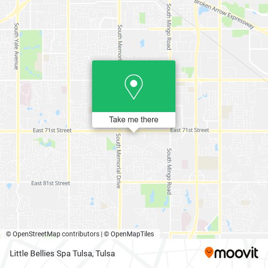 Mapa de Little Bellies Spa Tulsa