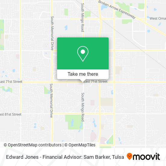 Mapa de Edward Jones - Financial Advisor: Sam Barker