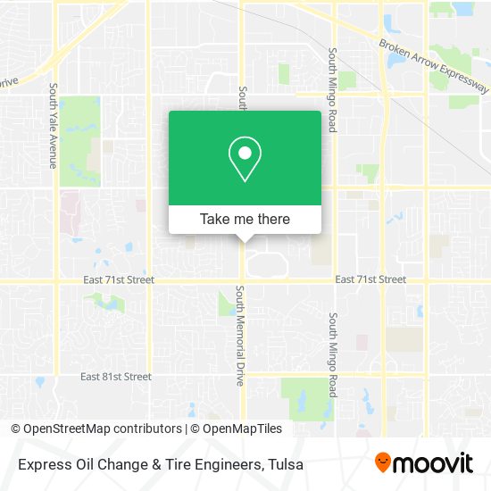 Mapa de Express Oil Change & Tire Engineers