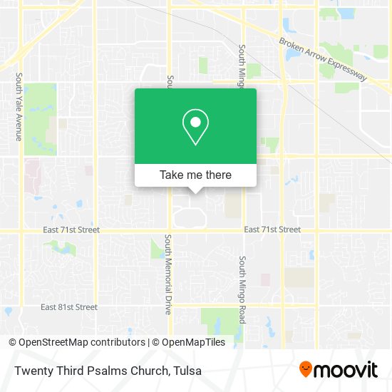 Twenty Third Psalms Church map