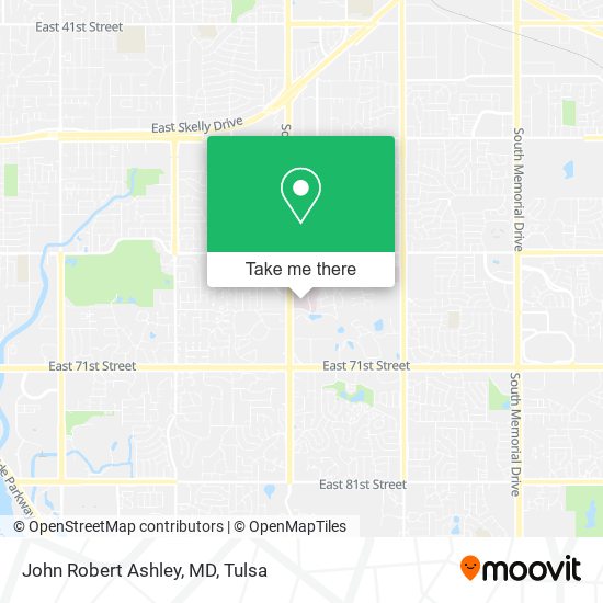 John Robert Ashley, MD map
