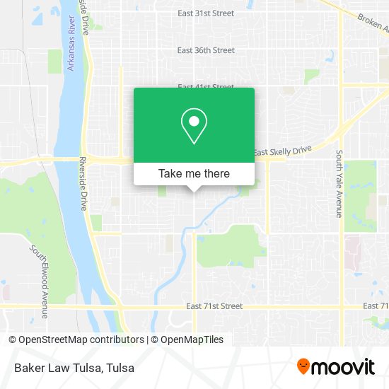 Mapa de Baker Law Tulsa