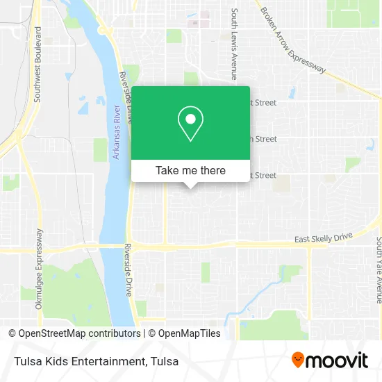 Tulsa Kids Entertainment map