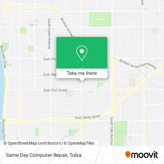 Same Day Computer Repair map