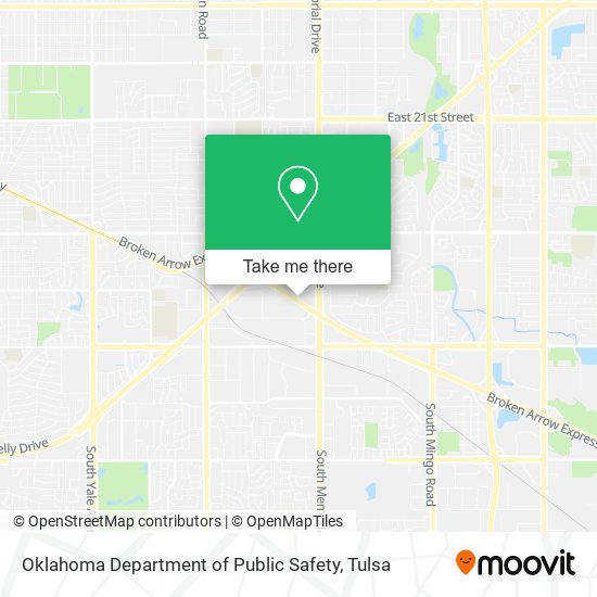 Oklahoma Department of Public Safety map