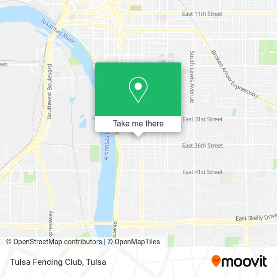 Tulsa Fencing Club map