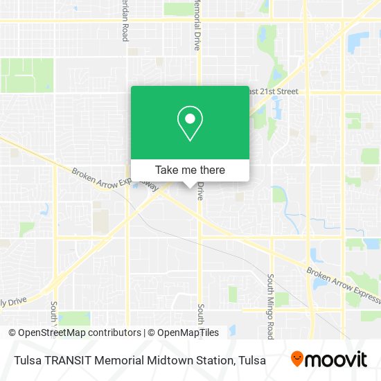 Mapa de Tulsa TRANSIT Memorial Midtown Station