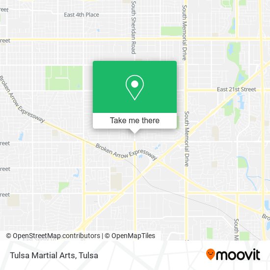Mapa de Tulsa Martial Arts