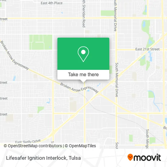 Lifesafer Ignition Interlock map