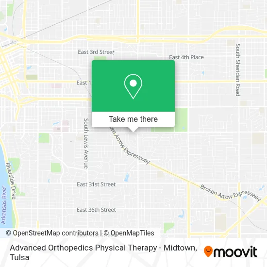 Advanced Orthopedics Physical Therapy - Midtown map