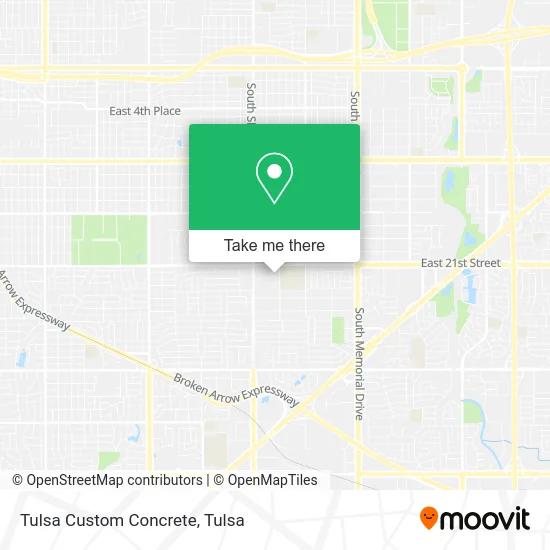 Tulsa Custom Concrete map