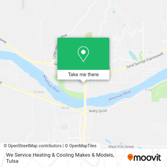 We Service Heating & Cooling Makes & Models map