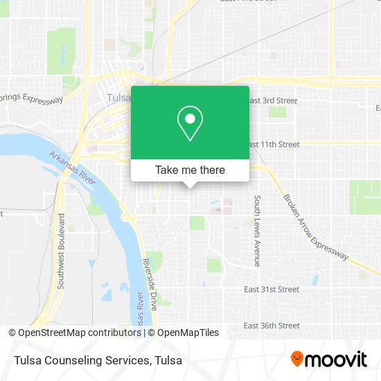 Tulsa Counseling Services map