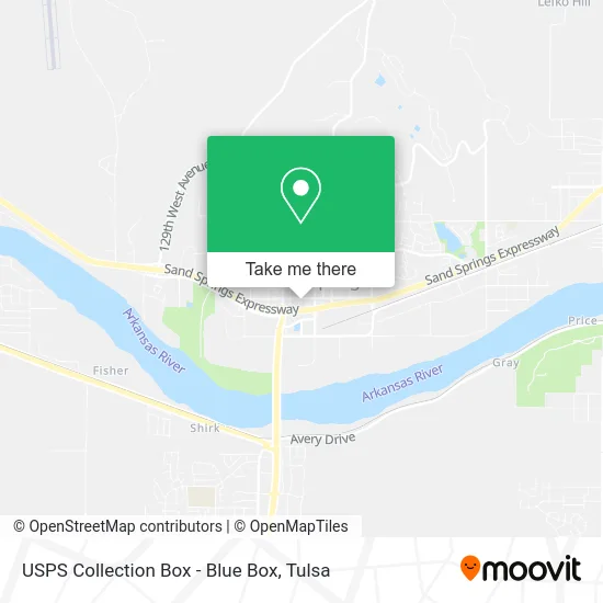 USPS Collection Box - Blue Box map