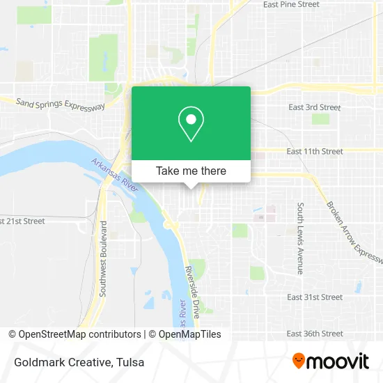 Goldmark Creative map