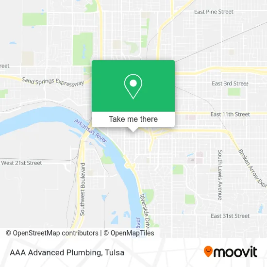 AAA Advanced Plumbing map