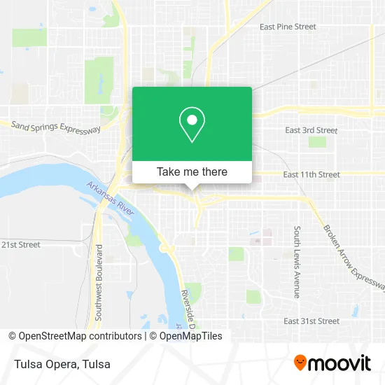 Tulsa Opera map