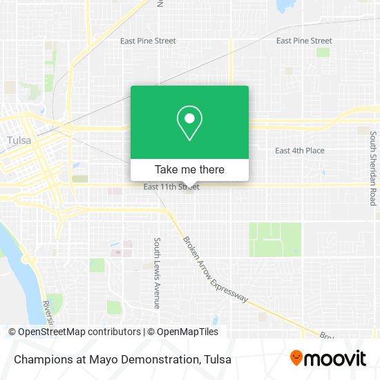 Champions at Mayo Demonstration map