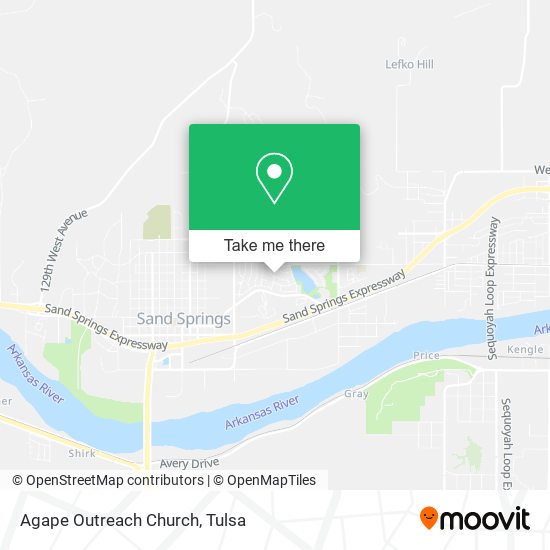 Agape Outreach Church map