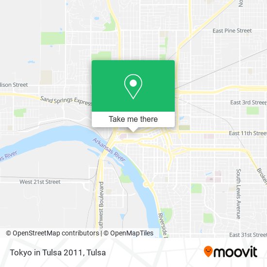 Tokyo in Tulsa 2011 map