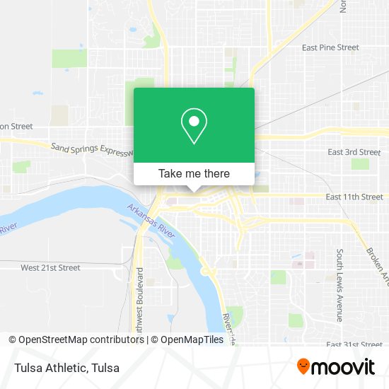 Tulsa Athletic map