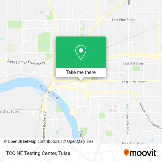 TCC NE Testing Center map