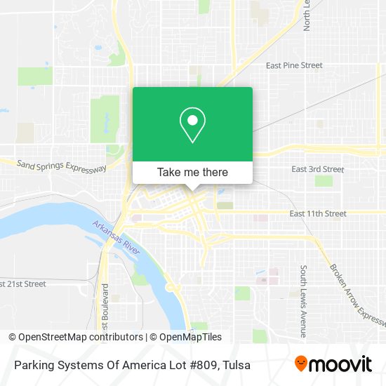 Mapa de Parking Systems Of America Lot #809
