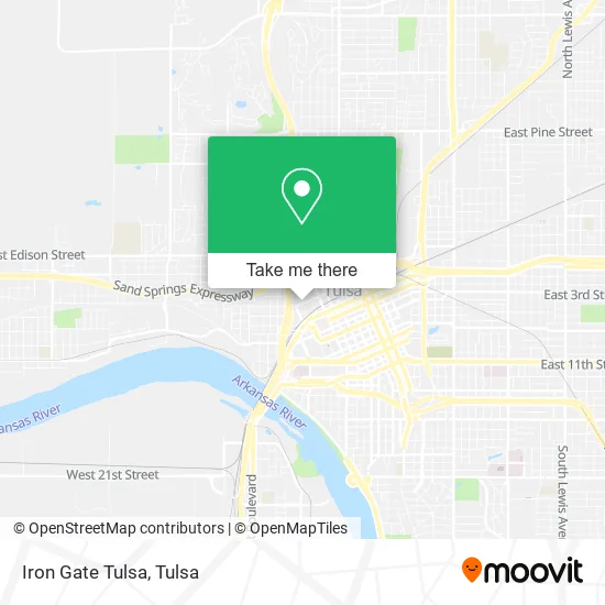 Iron Gate Tulsa map