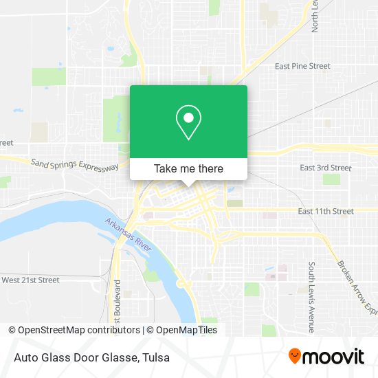 Mapa de Auto Glass Door Glasse