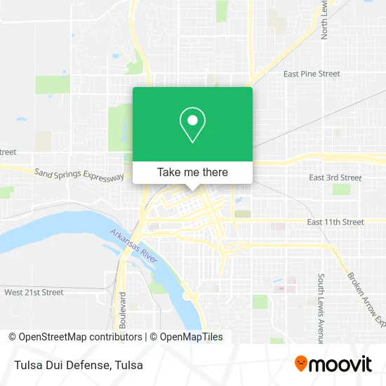 Tulsa Dui Defense map