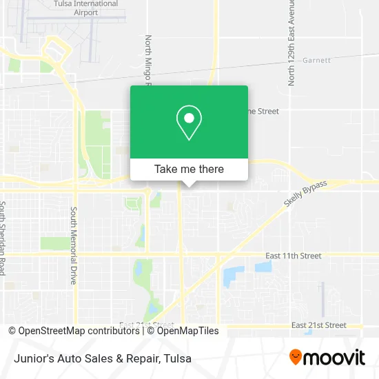 Junior's Auto Sales & Repair map