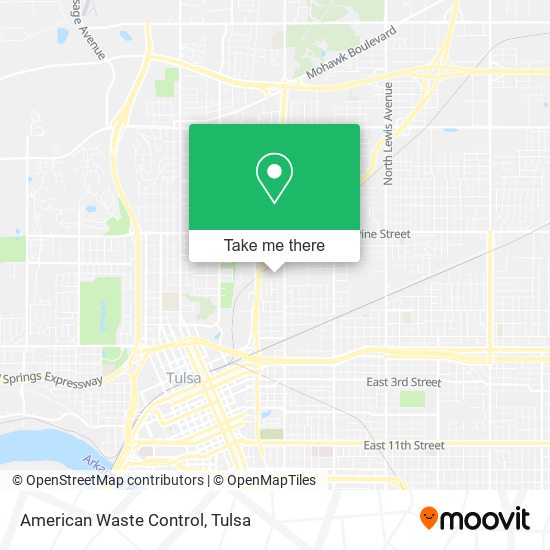 Mapa de American Waste Control