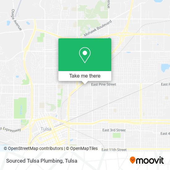 Mapa de Sourced Tulsa Plumbing