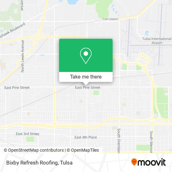 Bixby Refresh Roofing map