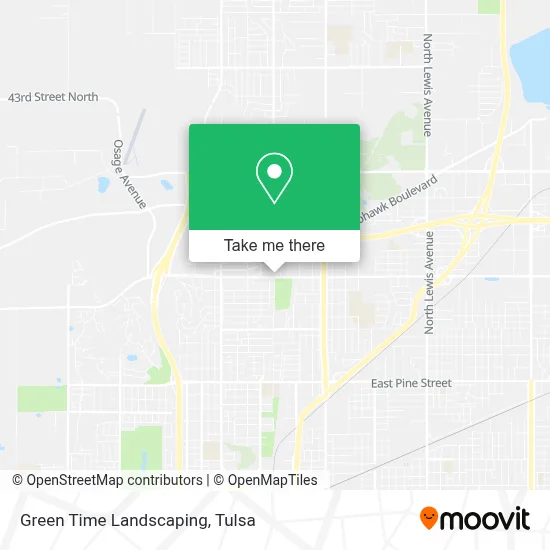 Green Time Landscaping map
