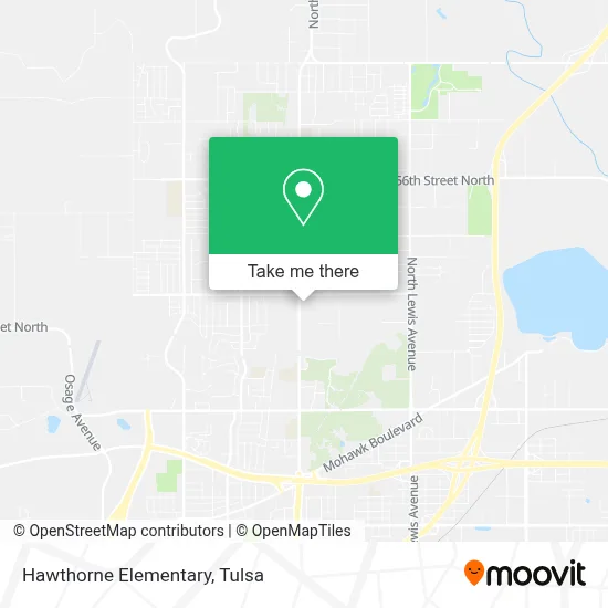 Hawthorne Elementary map