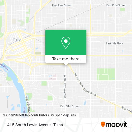 Mapa de 1415 South Lewis Avenue