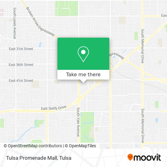 Tulsa Promenade Mall map