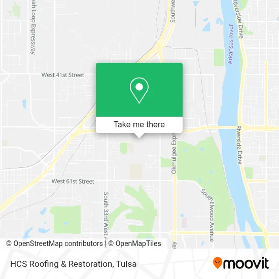 HCS Roofing & Restoration map